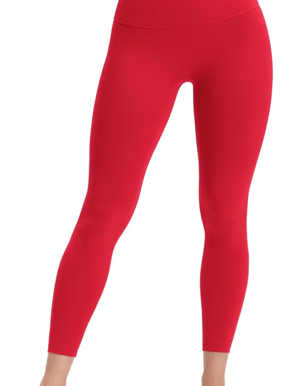 Women’s CRZ YOGA Red High-Rise No Front Seam Butterluxe 25 inch Leggings- medium